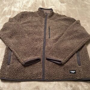 New mens XXL ABERCROMBIE AND FITCH Full zip fleece jacket. NWOT